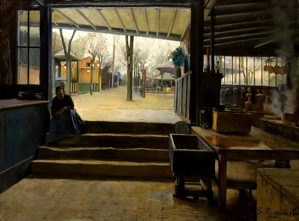 Santiago Rusiñol - Laboratory of La Galette - Google Art Project