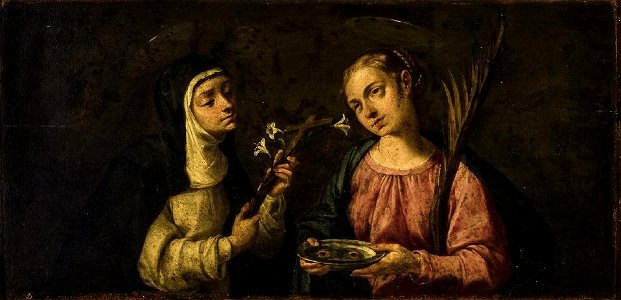 Santa Catalina de Siena y Santa Lucía, de Francisco Varela (Museo de Bellas Artes de Sevilla)
