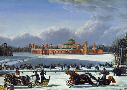 Sannye gonki v Petrovskom parke 1830-e-40-e