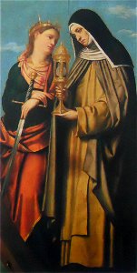 Sante Caterina d'Alessandria e Chiara (Moretto)