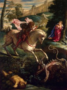 Jacopo Tintoretto - St George - WGA22424. Free illustration for personal and commercial use.
