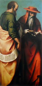 Santi Girolamo e Paolo (Moretto). Free illustration for personal and commercial use.