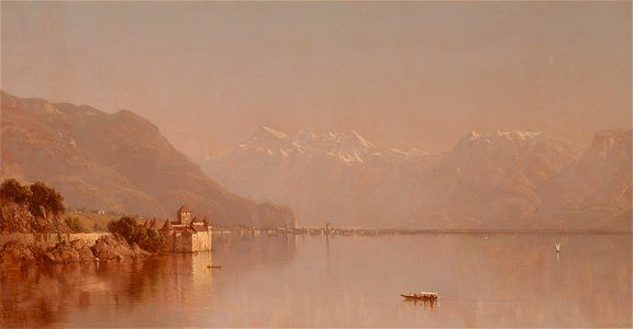 Sanford Robinson Gifford - Lake Geneva - 56.166 - Rhode Island School of Design Museum