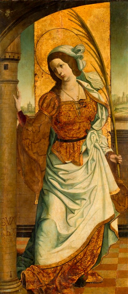 Santa Bárbara, del Maestro de Becerril (Museo del Prado)