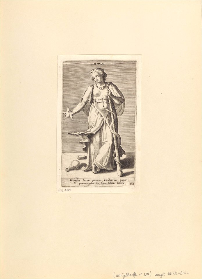 Sanitas print by Philip Galle, S.IV 2884, Prints Department, Royal Library of Belgium