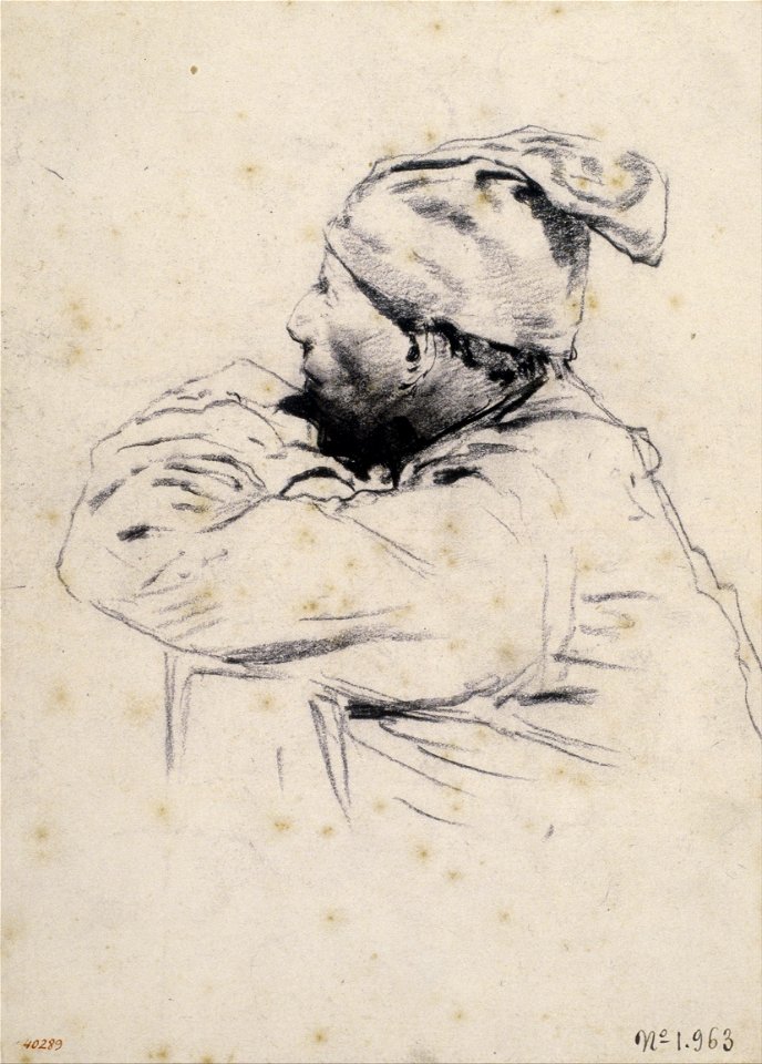 Santiago Rusiñol - Farmer with 'Barretina' - Google Art Project