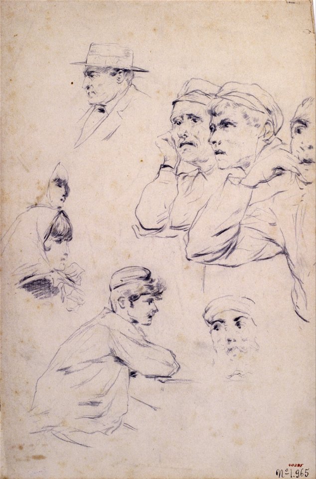 Santiago Rusiñol - Figures Study - Google Art Project (592532)