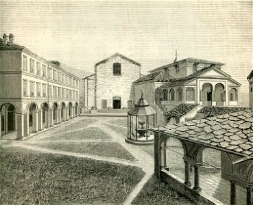 Santuario di Varallo, (xilografia di Barberis)