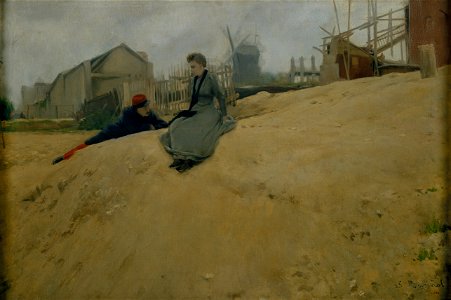 Santiago Rusiñol - On Campaign - Google Art Project. Free illustration for personal and commercial use.