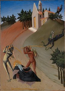 Sano di Pietro - Saint Anthony Abbot Tormented by Demon - 1871.58 - Yale University Art Gallery