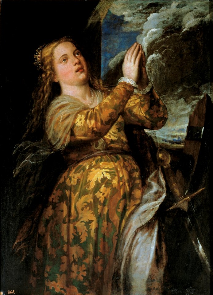 Santa Catalina de Alejandría, de Tiziano (Museo del Prado)