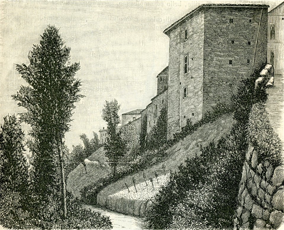 Santuario di Crea visto dal lato nord