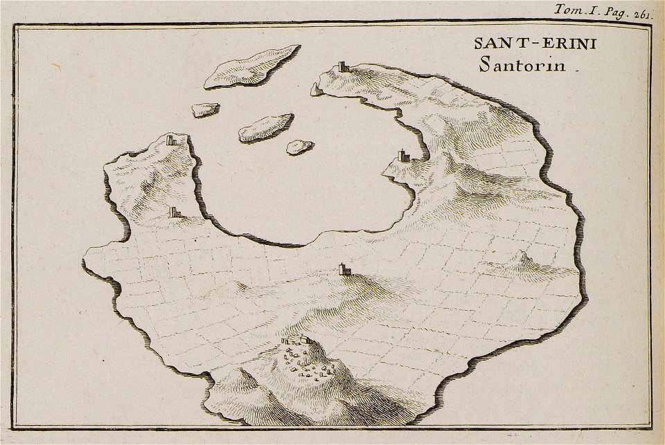 SANT-ERINI Santorin - Tournefort Joseph Pitton De - 1717