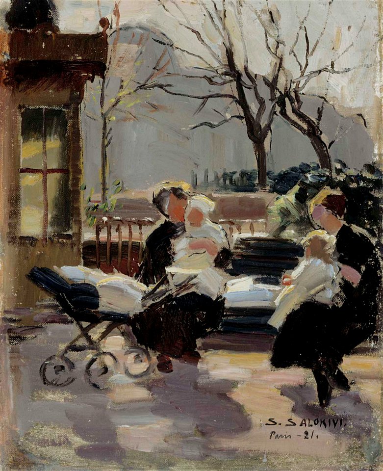 Santeri Salokivi - Park in Paris - A II 1475 - Finnish National Gallery