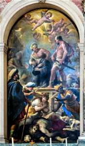 Santa Giustina (Padua) - Martyrdom of St. Placidus by Luca Giordano