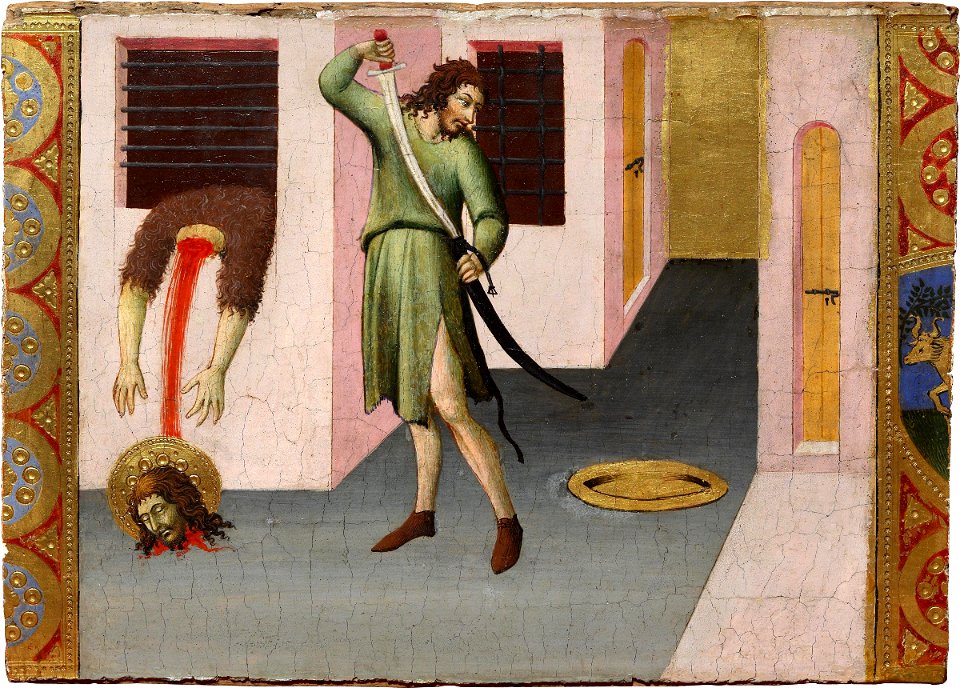 Sano di Pietro - Beheading of St John the Baptist - WGA20765