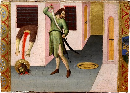 Sano di Pietro - Beheading of St John the Baptist - WGA20765