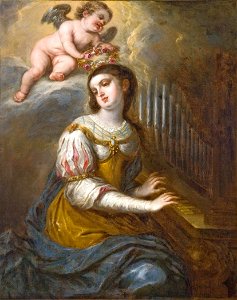 Santa Cecilia, de Vicente Berdusán (Museo de Navarra)