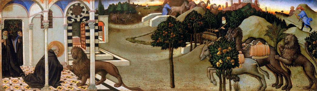Sano di Pietro - Scenes from the Life of St Jerome - WGA20777