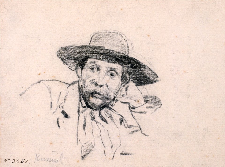 Santiago Rusiñol - Study of a Male Head - Google Art Project (548357)