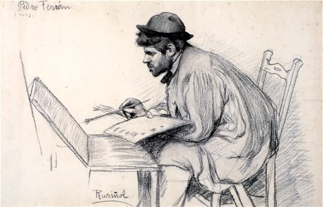 Santiago Rusiñol - Portrait of Pere Ferran Painting - Google Art Project