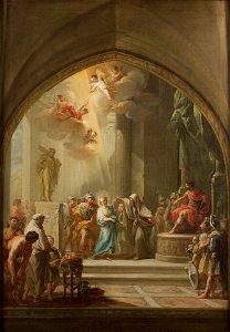 Santa Leocadia ante el pretor, de Mariano Salvador Maella (Museo del Prado)