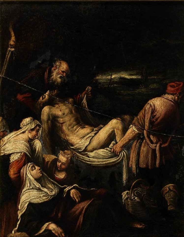 Santo Entierro, de Francesco Bassano (Museo del Greco, Toledo)
