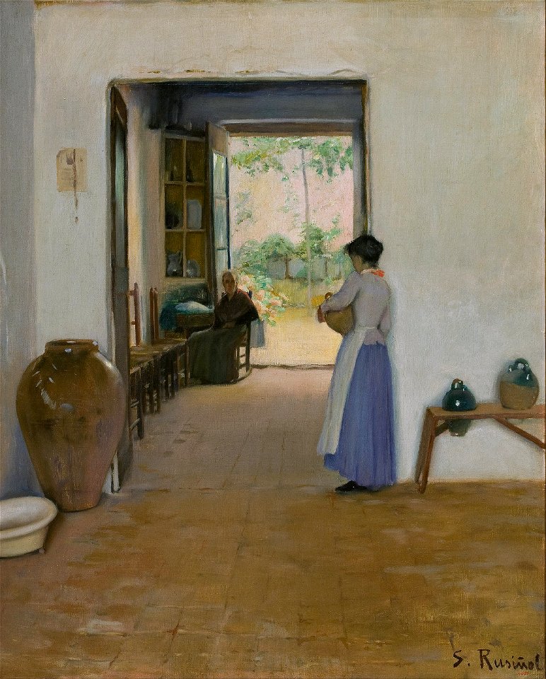 Santiago Rusiñol - Sitges Interior - Google Art Project
