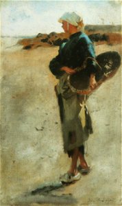 John Singer Sargent - Jeune bretonne au panier