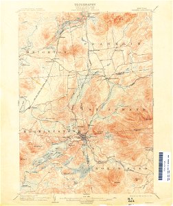 Saranac New York USGS topo map 1902