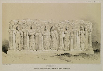Sarcophage antique trouvé dans les ruines de la ville d'Aphrodisias - Laborde Léon Emmanuel Simon Joseph - 1838