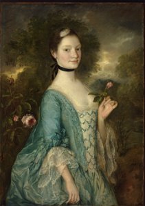 Sarah, Lady Innes - Gainsborough c. 1757. Free illustration for personal and commercial use.