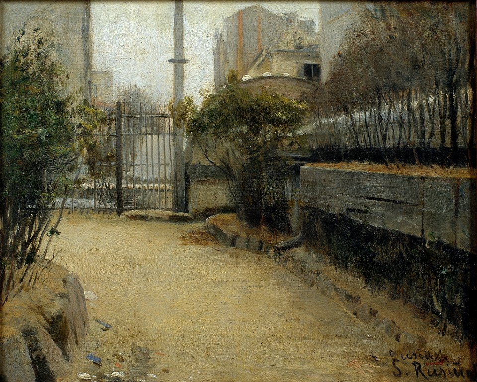 Santiago Rusiñol - Garden of Montmartre - Google Art Project