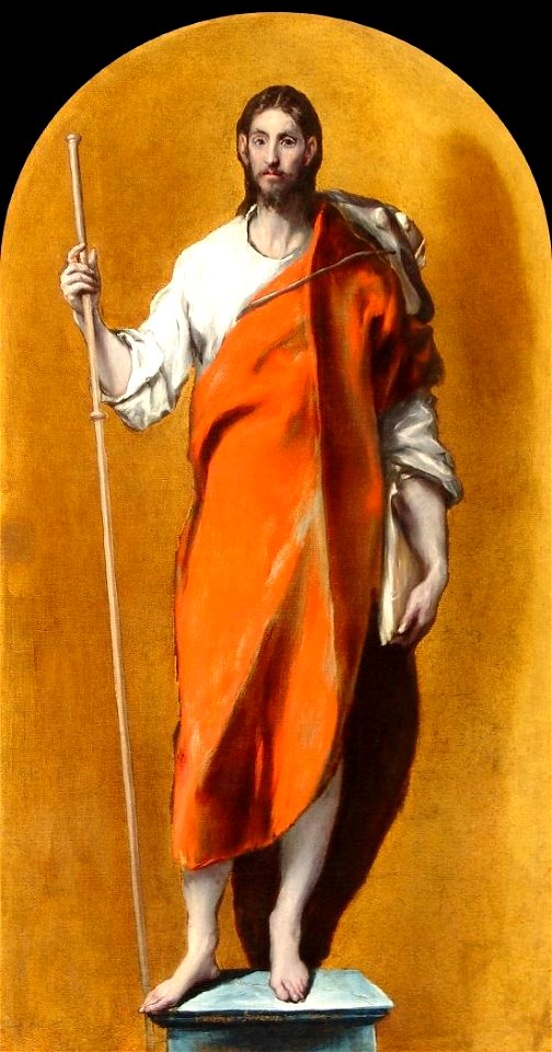 Santiago el Mayor peregrino, de El Greco. (Museo de Santa Cruz de Toledo)