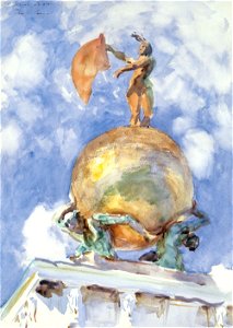The Dogana, Statue of Fortune by John Singer Sargent, c. 1909-11
