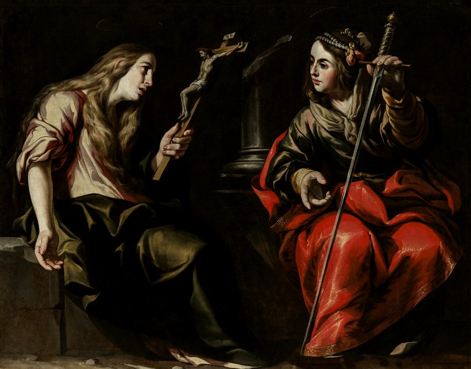 Santa María Magdalena y Santa Catalina - Antonio del Castillo y Saavedra