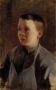 Santiago Rusiñol - Portrait of a Boy - Google Art Project. Free illustration for personal and commercial use.