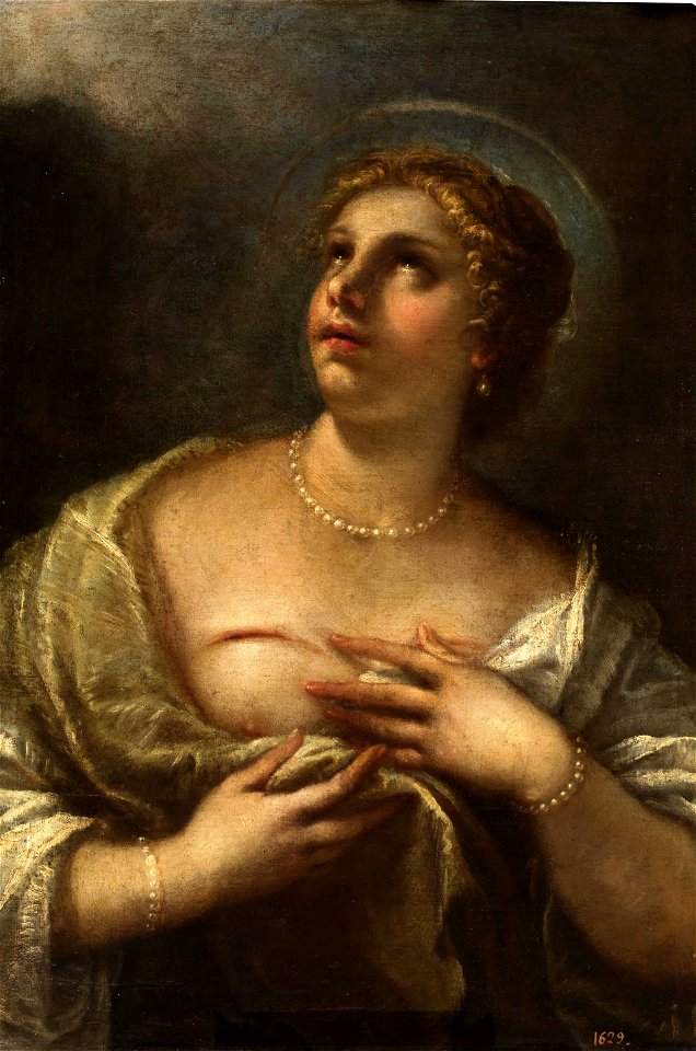Santa Águeda, de Luca Giordano (Museo del Prado)