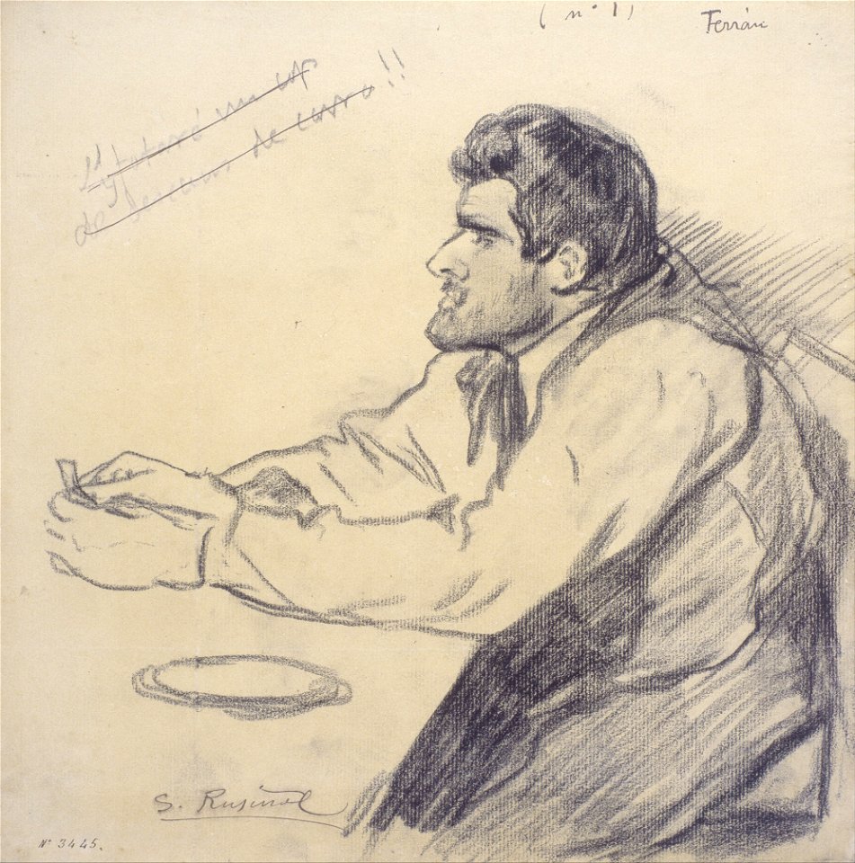 Santiago Rusiñol - Portrait of Pere Ferran - Google Art Project