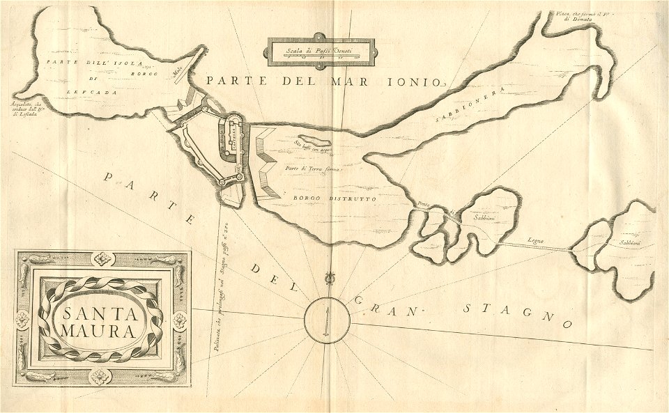 Santa Maura - Coronelli Vincenzo - 1687
