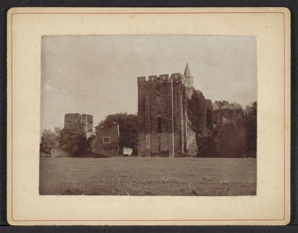 Santpoort-Zuid, ruïne van Brederode, gezien vanaf de Velserenderlaan, Afb ANWZ00504000001