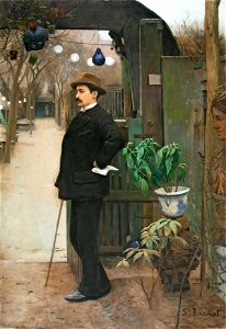 Santiago Rusiñol - Portrait of Miquel Utrillo - Google Art Project. Free illustration for personal and commercial use.