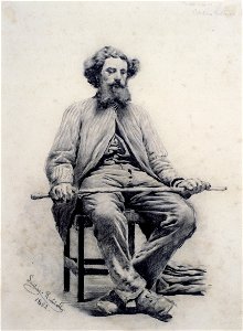 Santiago Rusiñol - Seated Man - Google Art Project