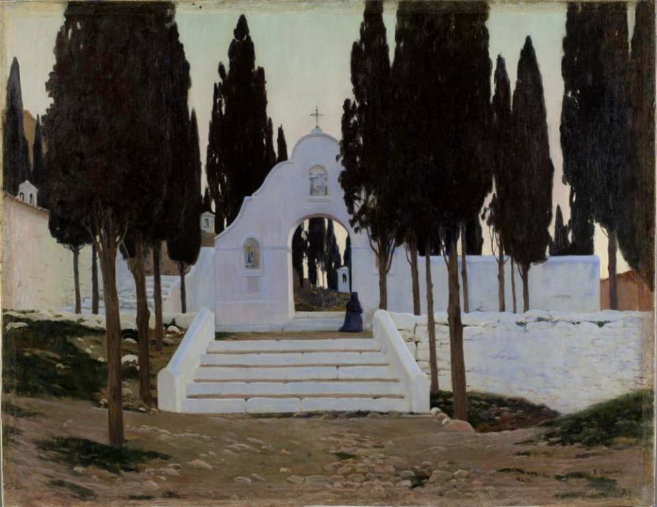 Santiago Rusiñol Prats - Calvario at Sagunto, Day's End - A2034 - Hispanic Society of America