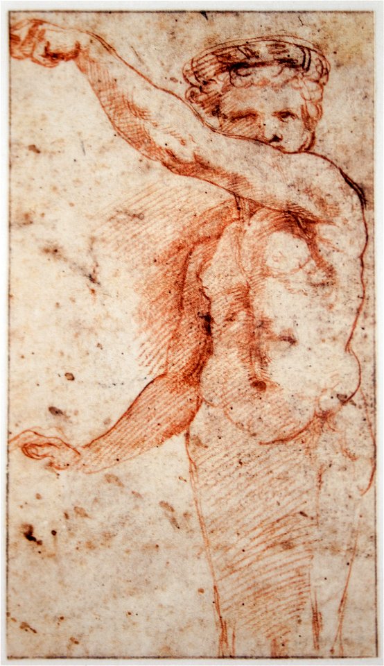Sanzio - Herm with raised left arm, right arm lowered