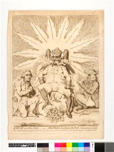 Satan in all his glory; - or - Peter Pindar crouching to the Devil. (BM 1868,0808.10372 1)