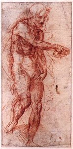 Andrea del Sarto - Study for the Baptism of the People - WGA00366. Free illustration for personal and commercial use.