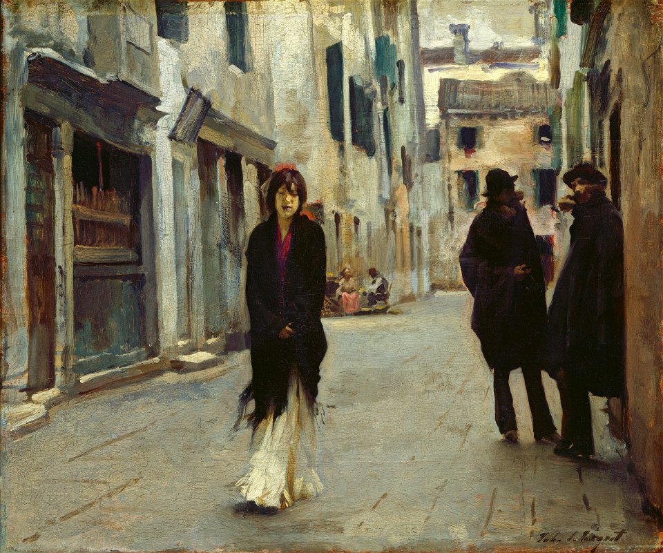 John Singer Sargent - Street in Venice (1882)