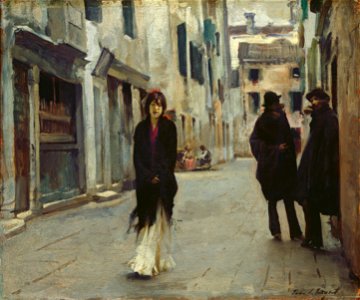 John Singer Sargent - Street in Venice (1882)
