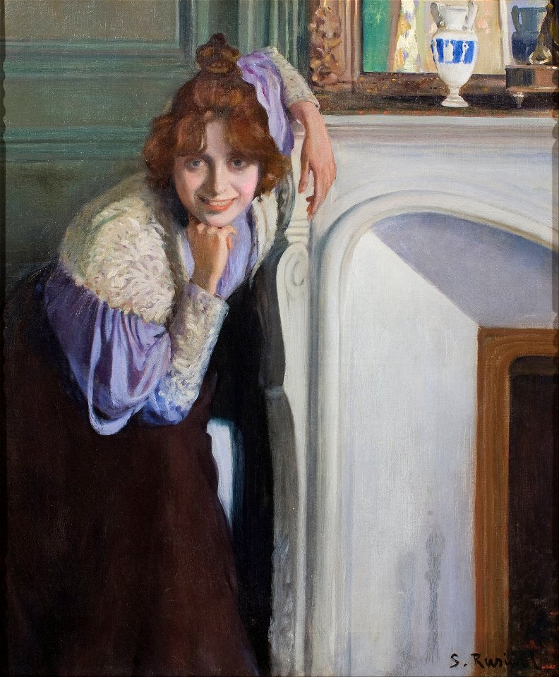 Santiago Rusiñol - Laughing Girl - Google Art Project